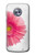 S3044 Vintage Pink Gerbera Daisy Etui Coque Housse pour Motorola Moto X4