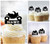 TA0515 moto VTT Cupcake Toppers Acrylique De Mariage Joyeux anniversaire pour Gâteau Partie Décoration 10 Pièces