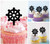 TA0529 Buddhism Symbol Wheel Dharma Cupcake Toppers Acrylique De Mariage Joyeux anniversaire pour Gâteau Partie Décoration 10 Pièces