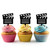TA0558 Director Clapboard Movie Slate Cupcake Toppers Acrylique De Mariage Joyeux anniversaire pour Gâteau Partie Décoration 10 Pièces