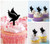 TA0559 Dove Pigeon Cupcake Toppers Acrylique De Mariage Joyeux anniversaire pour Gâteau Partie Décoration 10 Pièces