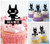 TA0579 Halloween mignon petit diable Cupcake Toppers Acrylique De Mariage Joyeux anniversaire pour Gâteau Partie Décoration 10 Pièces