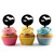 TA0580 Halloween Full Moon Bat Cupcake Toppers Acrylique De Mariage Joyeux anniversaire pour Gâteau Partie Décoration 10 Pièces