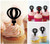 TA0596 Hot Air Balloon Cupcake Toppers Acrylique De Mariage Joyeux anniversaire pour Gâteau Partie Décoration 10 Pièces