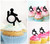 TA0624 Patient Cupcake Toppers Acrylique De Mariage Joyeux anniversaire pour Gâteau Partie Décoration 10 Pièces