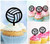 TA0658 Volleyball Cupcake Toppers Acrylique De Mariage Joyeux anniversaire pour Gâteau Partie Décoration 10 Pièces