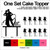 TC0023 Our Happiness Cake Cupcake Toppers Acrylique De Mariage Joyeux pour Gâteau Partie Décoration 11 Pièces
