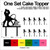 TC0036 Our Happiness Cake Cupcake Toppers Acrylique De Mariage Joyeux pour Gâteau Partie Décoration 11 Pièces