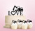 TC0061 Love Backhoe Construction Cake Cupcake Toppers Acrylique De Mariage Joyeux pour Gâteau Partie Décoration 11 Pièces