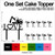 TC0061 Love Backhoe Construction Cake Cupcake Toppers Acrylique De Mariage Joyeux pour Gâteau Partie Décoration 11 Pièces