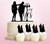 TC0085 Say Yes Love Couple Cake Cupcake Toppers Acrylique De Mariage Joyeux pour Gâteau Partie Décoration 11 Pièces