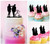 TC0096 You and Me Romantic Love Cake Cupcake Toppers Acrylique De Mariage Joyeux pour Gâteau Partie Décoration 11 Pièces