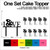 TC0101 Love Color Palette Cake Cupcake Toppers Acrylique De Mariage Joyeux pour Gâteau Partie Décoration 11 Pièces