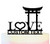 TC0128 Amour Japon Torii Porte Cake Cupcake Toppers Acrylique De Mariage Joyeux pour Gâteau Partie Décoration 11 Pièces