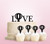 TC0131 Love Balloon Cake Cupcake Toppers Acrylique De Mariage Joyeux pour Gâteau Partie Décoration 11 Pièces