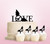 TC0134 Love Peace Wings Cake Cupcake Toppers Acrylique De Mariage Joyeux pour Gâteau Partie Décoration 11 Pièces