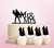 TC0150 Mr and Mrs Cake Cupcake Toppers Acrylique De Mariage Joyeux pour Gâteau Partie Décoration 11 Pièces