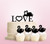 TC0159 Love Swan Cake Cupcake Toppers Acrylique De Mariage Joyeux pour Gâteau Partie Décoration 11 Pièces