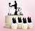 TC0172 You and Me Marry Cake Cupcake Toppers Acrylique De Mariage Joyeux pour Gâteau Partie Décoration 11 Pièces