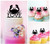 TC0187 Love Crab Cake Cupcake Toppers Acrylique De Mariage Joyeux pour Gâteau Partie Décoration 11 Pièces
