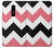 S1849 Pink Black Chevron Zigzag Etui Coque Housse pour OnePlus 6
