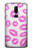 S2214 Pink Lips Kisses Etui Coque Housse pour OnePlus 6