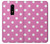 S2358 Pink Polka Dots Etui Coque Housse pour OnePlus 6