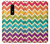 S2362 Rainbow Colorful Shavron Zig Zag Pattern Etui Coque Housse pour OnePlus 6