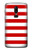 S2364 Red and White Striped Etui Coque Housse pour OnePlus 6