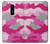 S2525 Pink Camo Camouflage Etui Coque Housse pour OnePlus 6