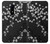 S2544 Japanese Kimono Style Black Flower Pattern Etui Coque Housse pour OnePlus 6