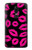 S2933 Pink Lips Kisses on Black Etui Coque Housse pour OnePlus 6