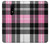 S3091 Pink Plaid Pattern Etui Coque Housse pour OnePlus 6