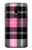 S3091 Pink Plaid Pattern Etui Coque Housse pour OnePlus 6