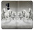 S0933 White Horses Etui Coque Housse pour LG G7 ThinQ