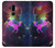 S2486 Rainbow Unicorn Nebula Space Etui Coque Housse pour LG G7 ThinQ