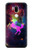 S2486 Rainbow Unicorn Nebula Space Etui Coque Housse pour LG G7 ThinQ