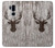 S2505 Reindeer Head Old Wood Texture Graphic Etui Coque Housse pour LG G7 ThinQ