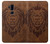 S2529 Leo Zodiac Tattoo Brown Graphic Print Etui Coque Housse pour LG G7 ThinQ