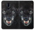 S2823 Black Wolf Blue Eyes Face Etui Coque Housse pour LG G7 ThinQ