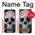 S0223 crâne Tatouage Etui Coque Housse pour LG V30, LG V30 Plus, LG V30S ThinQ, LG V35, LG V35 ThinQ
