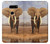 S0310 African Elephant Etui Coque Housse pour LG V30, LG V30 Plus, LG V30S ThinQ, LG V35, LG V35 ThinQ