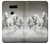 S0933 White Horses Etui Coque Housse pour LG V30, LG V30 Plus, LG V30S ThinQ, LG V35, LG V35 ThinQ