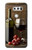 S1316 Grapes Bottle and Glass of Red Wine Etui Coque Housse pour LG V30, LG V30 Plus, LG V30S ThinQ, LG V35, LG V35 ThinQ