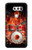 S1431 Skull Drum Fire Rock Etui Coque Housse pour LG V30, LG V30 Plus, LG V30S ThinQ, LG V35, LG V35 ThinQ