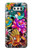S1630 Fish Japanese Oriental Tattoo Etui Coque Housse pour LG V30, LG V30 Plus, LG V30S ThinQ, LG V35, LG V35 ThinQ