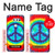 S1870 Tie Dye Paix Etui Coque Housse pour LG V30, LG V30 Plus, LG V30S ThinQ, LG V35, LG V35 ThinQ