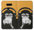 S2324 Funny Monkey with Headphone Pop Music Etui Coque Housse pour LG V30, LG V30 Plus, LG V30S ThinQ, LG V35, LG V35 ThinQ