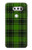 S2373 Tartan Green Pattern Etui Coque Housse pour LG V30, LG V30 Plus, LG V30S ThinQ, LG V35, LG V35 ThinQ