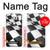 S2408 Vainqueur Drapeau checkered Etui Coque Housse pour LG V30, LG V30 Plus, LG V30S ThinQ, LG V35, LG V35 ThinQ